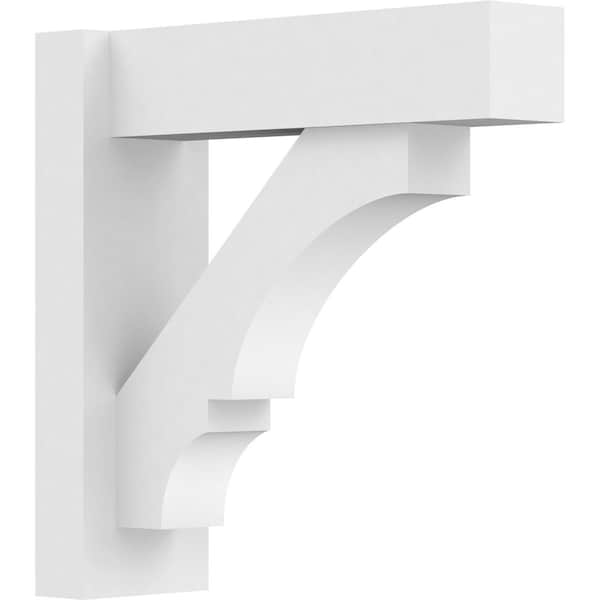 Ekena Millwork Balboa Architectural Grade PVC Outlooker with Block Ends, 5"W X 16"D X 16"H OUTP05X16X16BOA05 - main